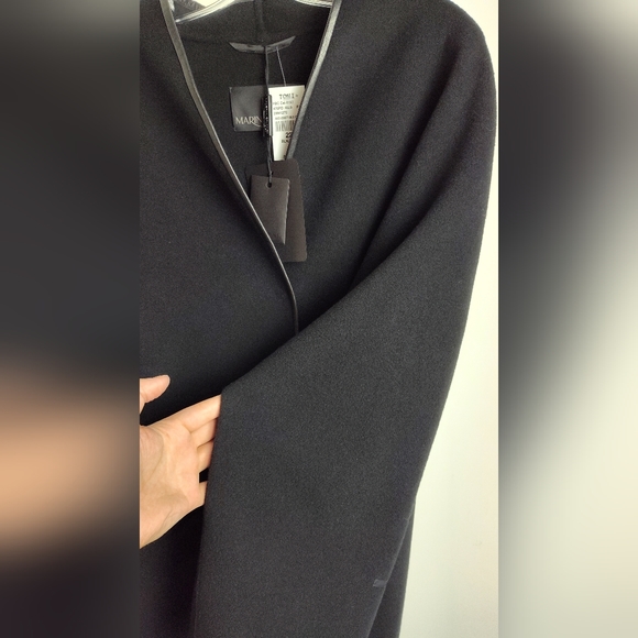 NWT Marina Rinaldi Black Wool Coat high quality designer 22 plus size oversized - Picture 9 of 15